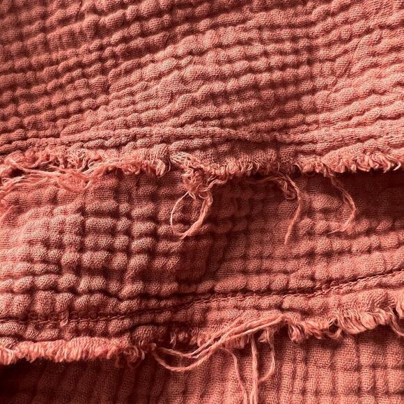 Anthropologie Amadi Woman's Theresa Terracotta Twisted Gauze Dress- Size S - Picture 10 of 12